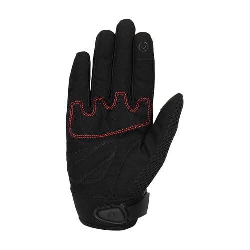 Image of Royal Enfield Street Ace 2.0 Riding Gloves | TPR Knuckle Protection | Air Mesh Ventilation | Microsuede Grip Patch | Palm Reinforcement | Poly Stretch Fabric | Impact & Abrasion Resistant RED M