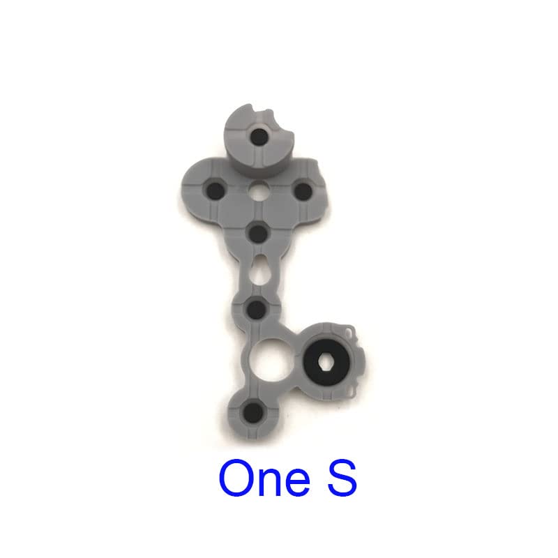 YANHAO [Parti di Videogiochi] 10pcs Gomma conduttiva for Xbox One/Pulsante Chiave Controller Sottile for Xbox Elite 2 Serie S/X Gamepad Contatto Cuscinetti in Gomma [Sostituire] (Color : One S)