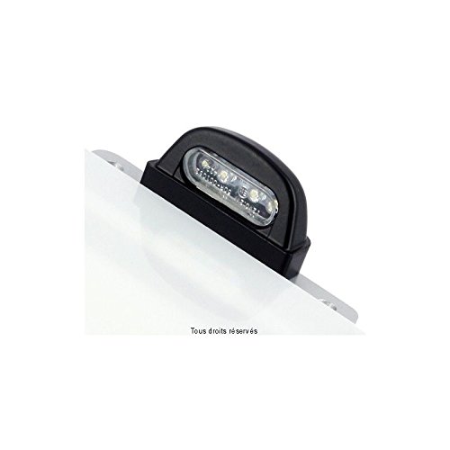 Iluminación placa LED negro en acero con orificios de 45 mm calidad CE