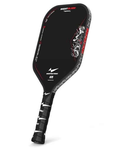 Nightblade Raw Carbon Fiber Pickleball Paddle, 16mm...