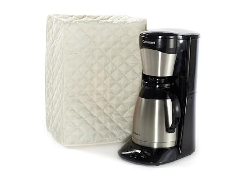 Image of Covermates Coffee Maker Cover, 8 inchW x 8 inchD x 17 inchH, Cream
