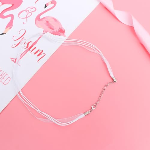 Corde flexible fil blanc solide pour fabrication bijoux colliers - 8