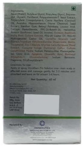 Image of Omnigain Pro Advanced Anti Hairfall and Hair Growth Solution, 60ml