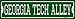 Georgia Tech Alley Novelty Mini Metal Street Sign MK-1074
