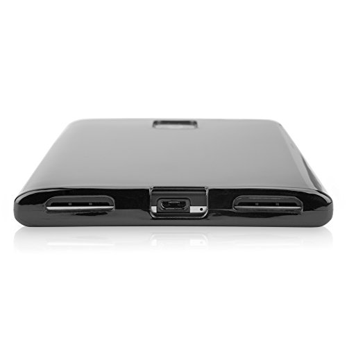 BoxWave Case Compatible with BlackBerry Passport - Tuxedo SuitUp Case, Glossy Black TPU Gel Skin Case