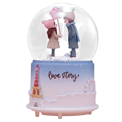 La mejor selección de Globos de nieve , tabla con los diez mejores. 46 Globos De Nieve Musicales, Linda Bola De Cristal Iluminada De 7 Pulgadas Con Estatua De Pareja De Dibujos Animados, Globo De Agua Transparente, Decoración Musical Iluminada, Caja...