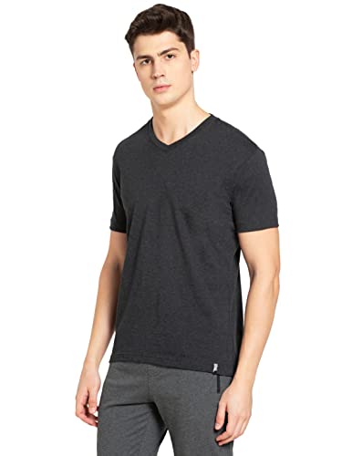 Image of Jockey 2726 Men's Super Combed Cotton Rich Solid V Neck Half Sleeve T-Shirt