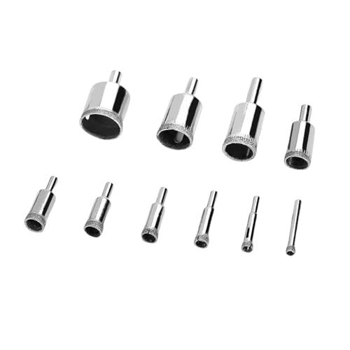 Set de brocas de diamante para cerámica y vidrio 10 piezas miniatura 1
