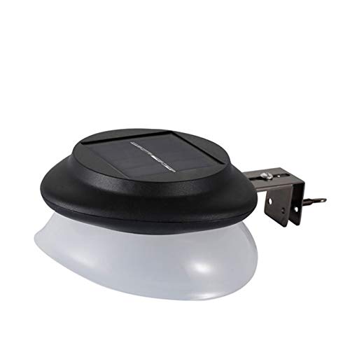 Lampe Solaire Gouttière Extérieur Clôture Solaire Gouttière Lumières De Jardin Mur Lampe 9 LED Sécurité Nuit Lumière Étanche Capteur De Lumière Éclairage pour Patio Clôture Cour,warmlight Cover