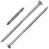 Wensilon (43 pcs)#10X5 410 Stainless Steel Fastener Drywall Screws-Phillips with coarse Threaded tip, Black, Suitable for Drywall Slate, Wood, etc.(1 pounds)