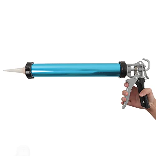 CHICIRIS Manual Sausage Caulking Gun, Drip Sausage Caulk Gun with Aluminum Barrel (Blue) - Image 2