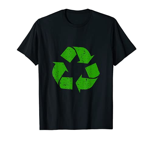 Earth Day 2021 Vintage Recycling-Symbol, Umweltbewusstsein. T-Shirt