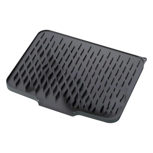 Escurridor de platos de silicona con sistema de drenaje térmico 2