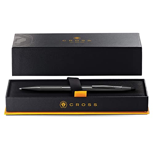 Cross Classic Century Black PVD Ballpoint Pen with Micro Knurl Grip in Premium Packaging, Micro Knurl - Black (AT0082-136)