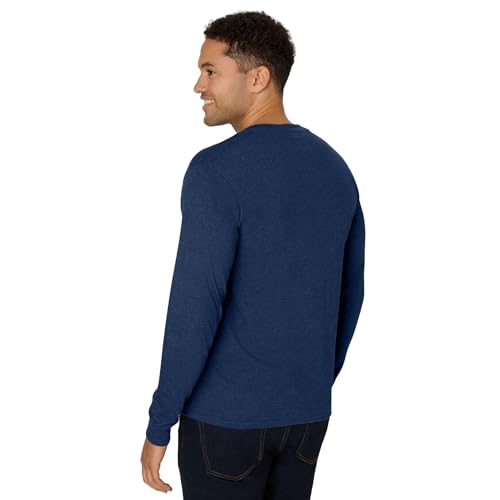 Hanes Mens T-Shirts, Men's Beefyt Henley Shirts, Men's Cotton Long Sleeve Shirts