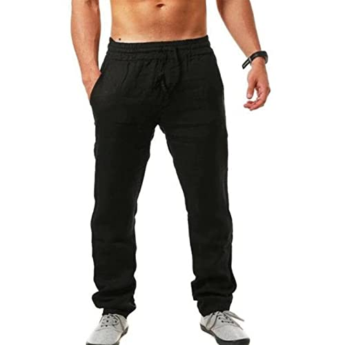 Pantalon en lin pour hommes en coton de qualité supérieure