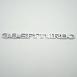 1Pc 1984-1987 Regal 3.8 SFI Turbo Hood or Trunk Emblem 3D Script Badge Nameplate Sticker Replacement for SFI Turbo 25519633 (Chrome)