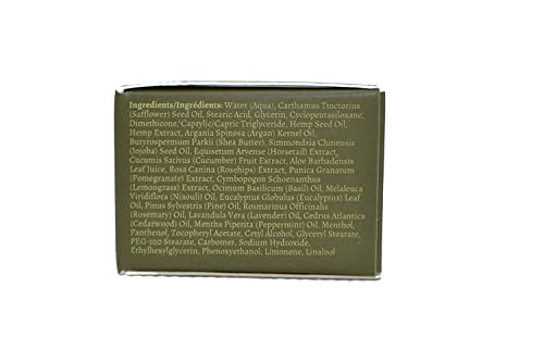 Hemp Daily Intensive Cream Mini | Intensive Hemp Cream with Essential Oils | Vegan, Organic Ingredients | 0.5oz (Original Triple Intensive Cream, 3 Pack)