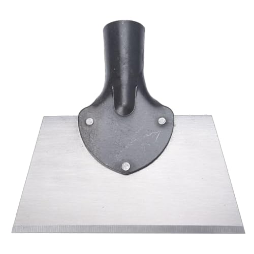 COMFOLIVING Pala per la pulizia del giardino, pala piatta per le erbe, raschietto per le cattive erbe, pala piatta, pala per la pulizia con bordi piatti, pala per piantare e diserbo in fattoria, pala