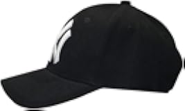 New York Baseball Cap Hat for Men and Women | N&Y Crafted from Maximum Cotton| N|Y Premium Clean Up|N-Y Cap Hat with Embroidery | Suitable for All Seasons | Standard Size | Adjustable Buckle Black