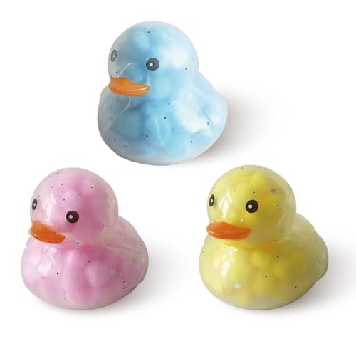 NHQZ 3 Piezas Patitos de Goma,patitos de goma,Juguetes de iluminados,Mini Patitos,Patitos de Goma,Juguetes con luz LED Colorida,Patitos Moto,para Niños y Adultos