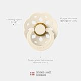 BIBS Boheme Soother 4-Pack. BPA Free Dummy Pacifier, Round Nipple. Natural Rubber Latex, Made in Denmark, Size 2 (6-18 Months), Dusky Lilac Mix - Image 5