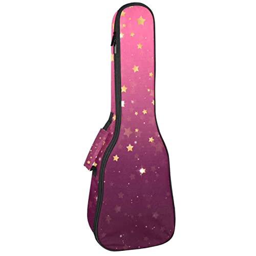 Sac de transport ukulélé rembourré anti-choc étanche couleur rose pour concert 53-61cm