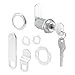 Defender Security U 9945 Cabinet Lock Secure Important Files and Drawers, 1 1/8", Diecast Stainless Steel, Fits on 13/16" Max Panel Thickness, Pack of 1