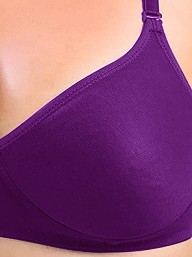Image of SONARI Women's Non-Padded T-Shirt Bra | Wire-Free, Medium Coverage, Comfortable Polyester-Cotton Blend Fabric | Adjustable Straps, Ideal for Sports Catwalk