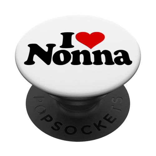 I LOVE HEART NONNA ABUELA ITALIANA PopSockets PopGrip Adhesivo