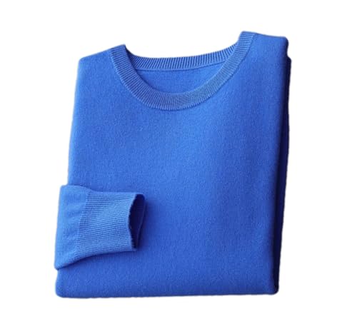 Solid Color Wool Men's Crew Neck Jumper Autumn and Winter Men's Sweater