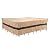 WJ-X3 Large Beige & Coffee Patio Furniture Cover, 108W x 84D x 31H Inches - Waterproof, UV & Wind-Resistant, Anti-Fade - Perfect for Outdoor Table & Chair Sets