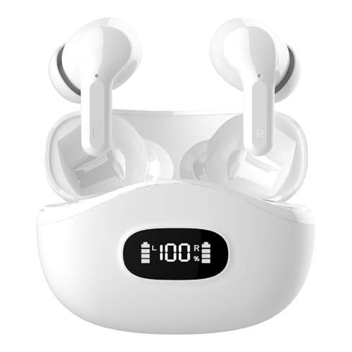 イヤホン Bluetooth ワイヤレスイヤホン 2つのシリコンマイク搭載 AIスマートENC通話IPX7防水最大70時間再生 2026最新ブルートゥースイヤホン EDR+Bluetooth5.4搭載 カルナ型 HIFI音質低遅延接続瞬時 WEB会議/運動/ゲーム/テレワーク/通学/通勤/スポーツ/音楽用iPhone/Android対応 (03 white スティック式)