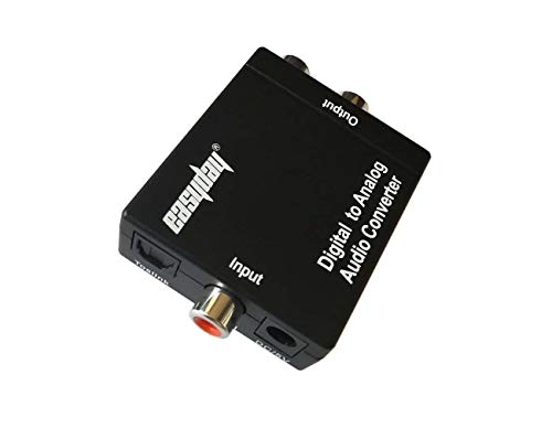 Easyday Digital Coax And Optical Toslink To Analog Audio Converter Support 3.5Mm Output Jack #TOP3
