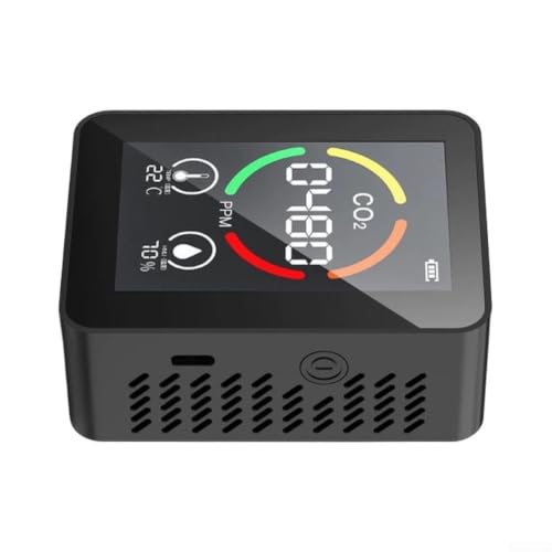 Monitor de calidad del aire digital con sensor de CO2, humedad y temperatura 2