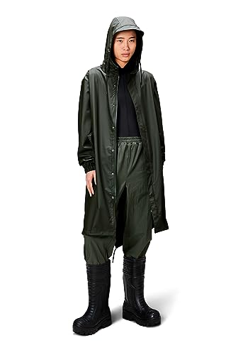 RAINS Fishtail Parka Coat for Men and Women - Waterproof jacket with Elasticated cuffs
