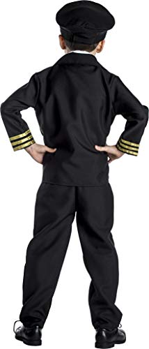 Dress Up America Pilot Costume for Boys and Girls - Airline Captain Uniform for Kids - Role Play Dress Up for Children