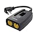 DEWENWILS Outdoor Light Sensor Timer for Christmas Light, Weatherproof Countdown Photocell Plug in Timer with 2 Grounded Outlets for Garden Holiday Yard Light 15 A, 1/2 HP, UL Listed
