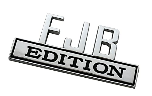 Image of FJB Edition Emblem Car Bumper Sticker Badgeslide ?Fender Badge Replacement with 3M Strong Adhesive (Chrome) FD-FJB#1