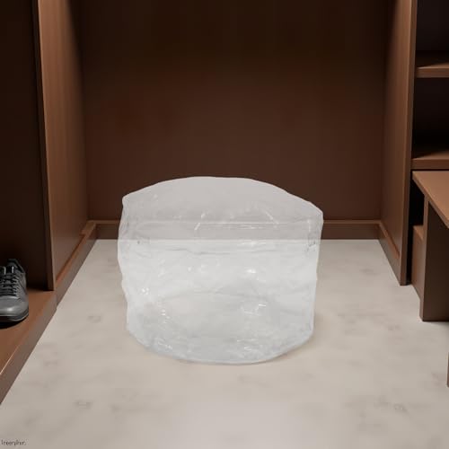 Sillón transparente Mobestech con funda de almacenamiento para bolsas plásticas en sala 7