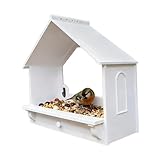 Byuexhp Mangiatoia Per Colibrì Da Appendere Alla Finestra | Gancio Alimentatore Montato,Casa Mangiatoia Per Uccelli | Per Giardino Esterno Finestra Balcone Terrazza Di Osservazione Recinto Naturale