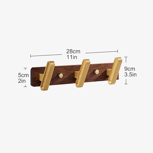 Perchero de pared compacto de 28 cm que ahorra espacio e integra ganchos para colgar ropa en casa 8