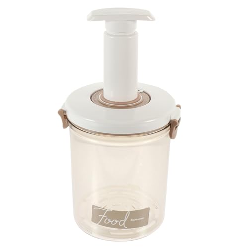 TEHAUX 真空保存容器 抽真空密封罐 手動ポンプ付き 食品グレード キッチン用 冷蔵庫対応 耐熱 多用途 保存容器 弁当箱 新鮮保持 食材整理