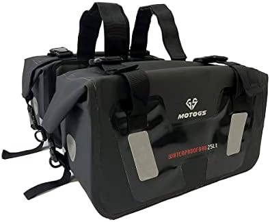 Amazon | バイク 50L大容量 ツーリングバッグ サイドバッグ 上質 防水 