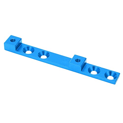 Tbest Ajustador de Jaula para Botella de Bicicleta Regulador de Posición de 4 Orificios Soporte de Marco de Aleación de Aluminio con Revestimiento de Vacío para una (Cuatro Agujeros Azules)