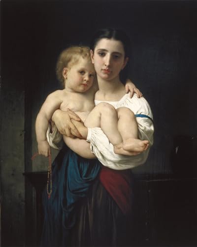 Affiche Bouguereau la soeur aînée pour créer un style vintage unique de chambre