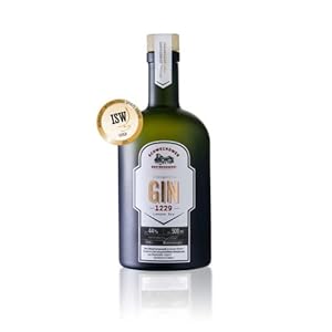 Schwechower Obstbrennerei Original GIN 1229 0,5l (44% Vol.) – London Dry Gin – Bester prämierter Premium Handcrafted Gin…