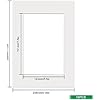 Picture Mounts, 10pcs White Photo Mounts for Frames A4 Mount Board Card Picture Frame Mats for Paintings Photo Artwork