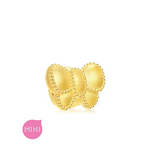 CHOW SANG SANG 999 24K Solid Gold Ribbon Mini Charm Bracelet for Women 92449C3