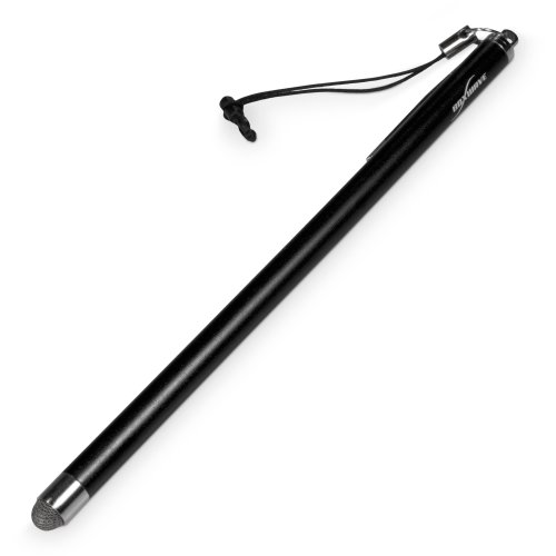 Stylus Pen for Sony Xperia Z2 Tablet (Stylus Pen by BoxWave) - EverTouch Slimline Capacitive Stylus, Slim Barrel Capacitive Stylus with FiberMesh Tip for Sony Xperia Z2 Tablet - Jet Black